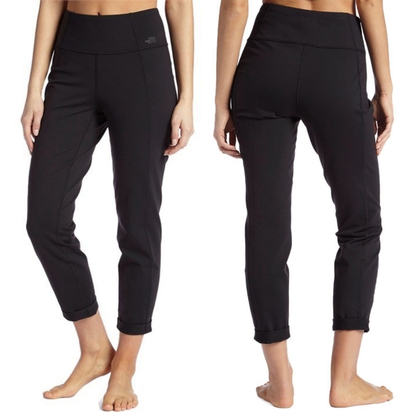 The North Face Pants - The North Face Strong Is Beautiful Black Mid Rise Cropped Cuffed Pants Small